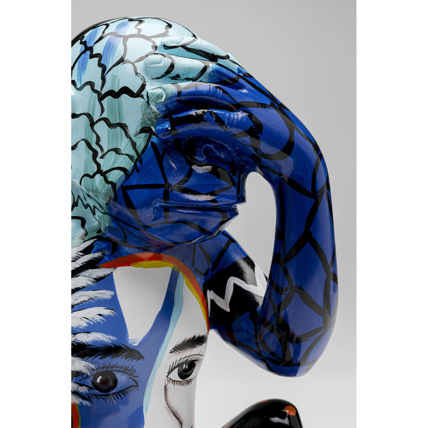 Фигура декоративная Graffiti Monkey Blue 39cm KARE 56827
