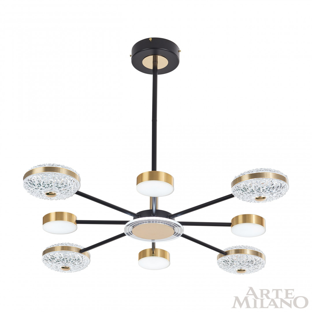 Люстра светодиодная 272069/8 BK/GD Arte Milano