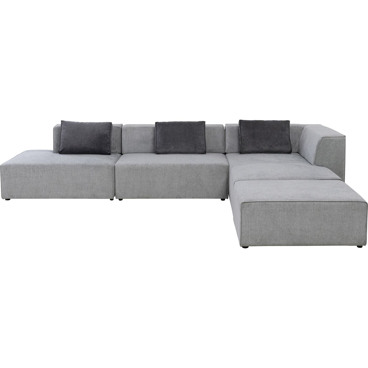 Угловой диван Infinity Atlanta Grey 357 см KARE 86054