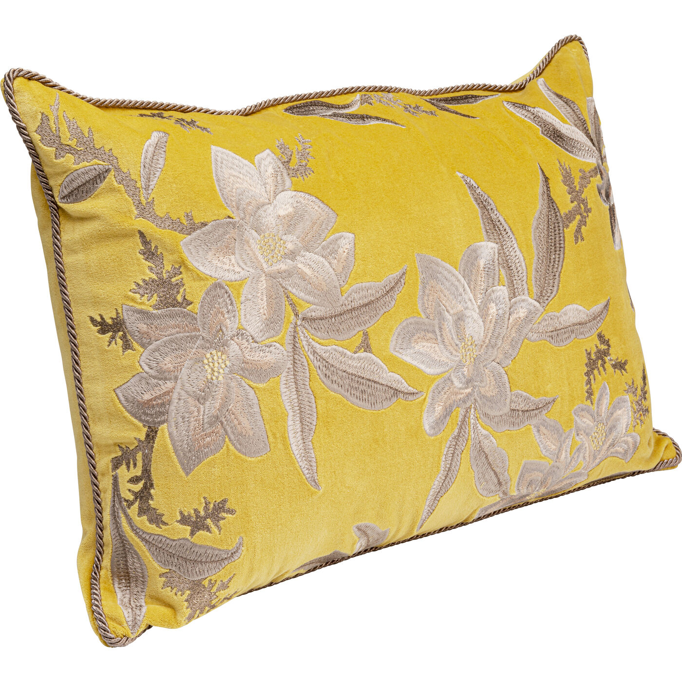 Подушка Lovely Flowers Yellow 60x40cm KARE 58016