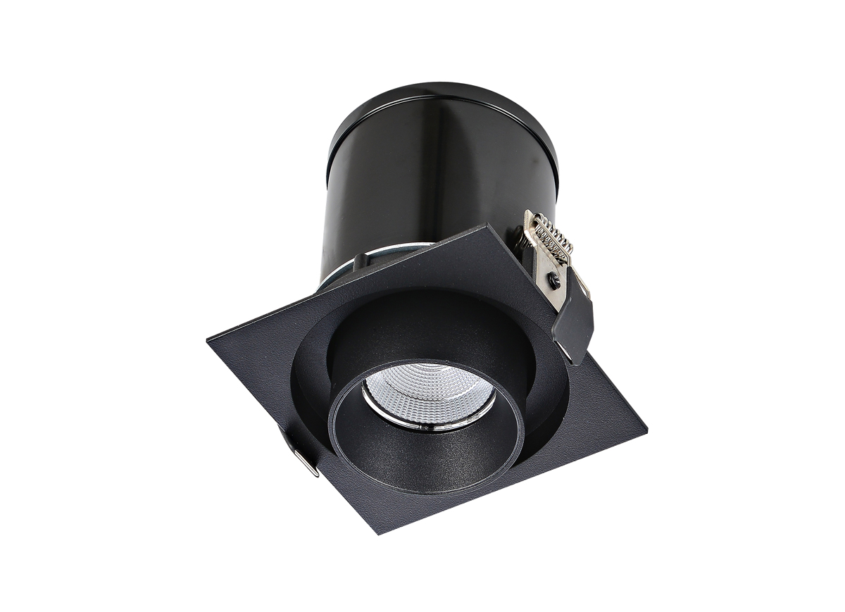 Встраиваемый светодиодный светильник Donolux DL18621/01SQ Black Dim