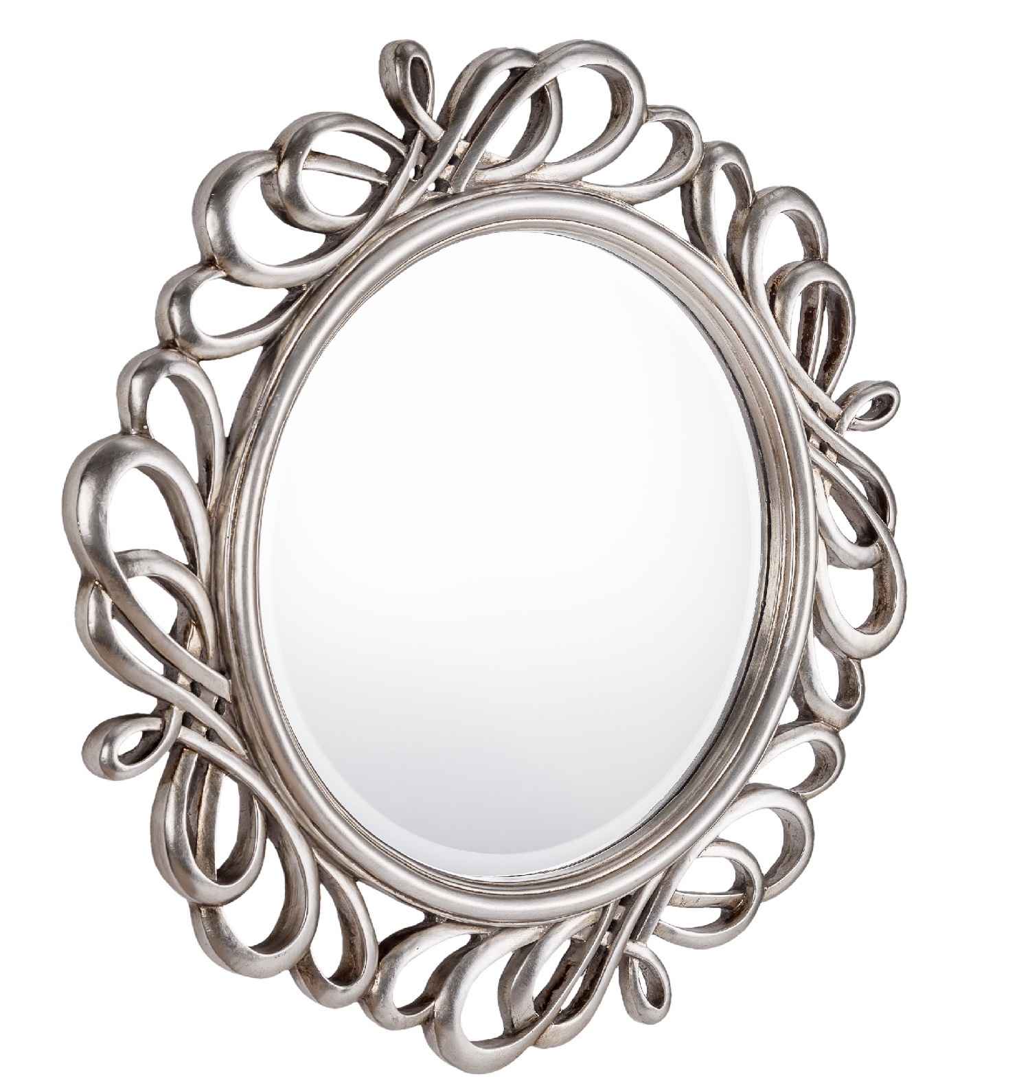 Зеркало в раме модерн Plexus Silver Art-Zerkalo FA106SL