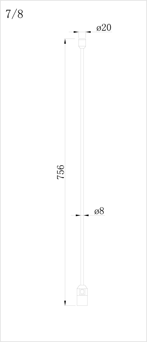 Стойка с одиночным фиксатором Donolux Single Stand H700-2 BBr DL20224