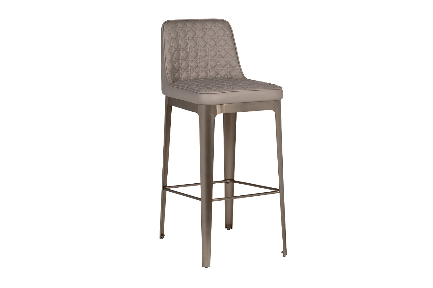Стул барный экожа светло-серый Garda Decor 58DB-19303