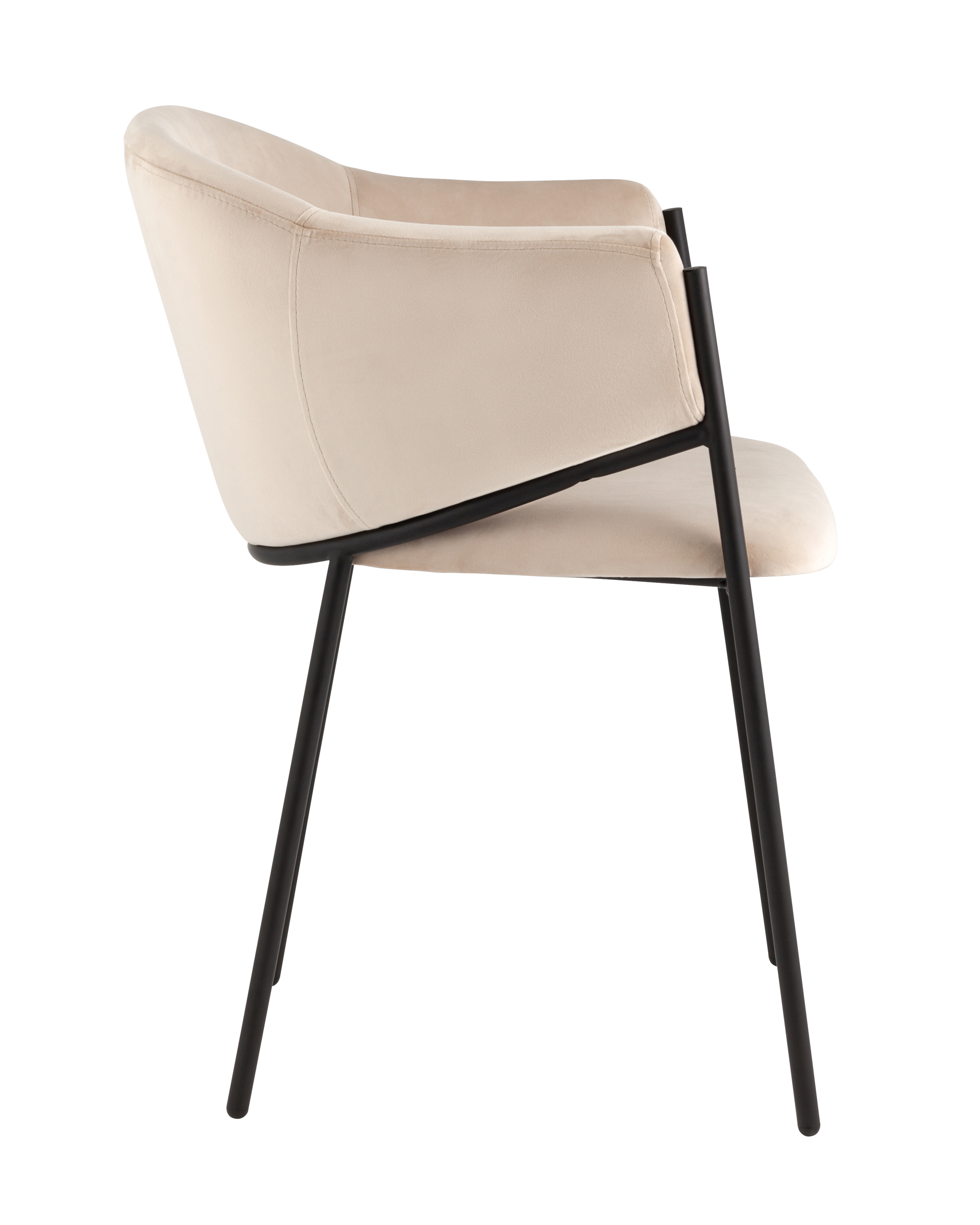 Стул Brace велюр молочный Stool Group