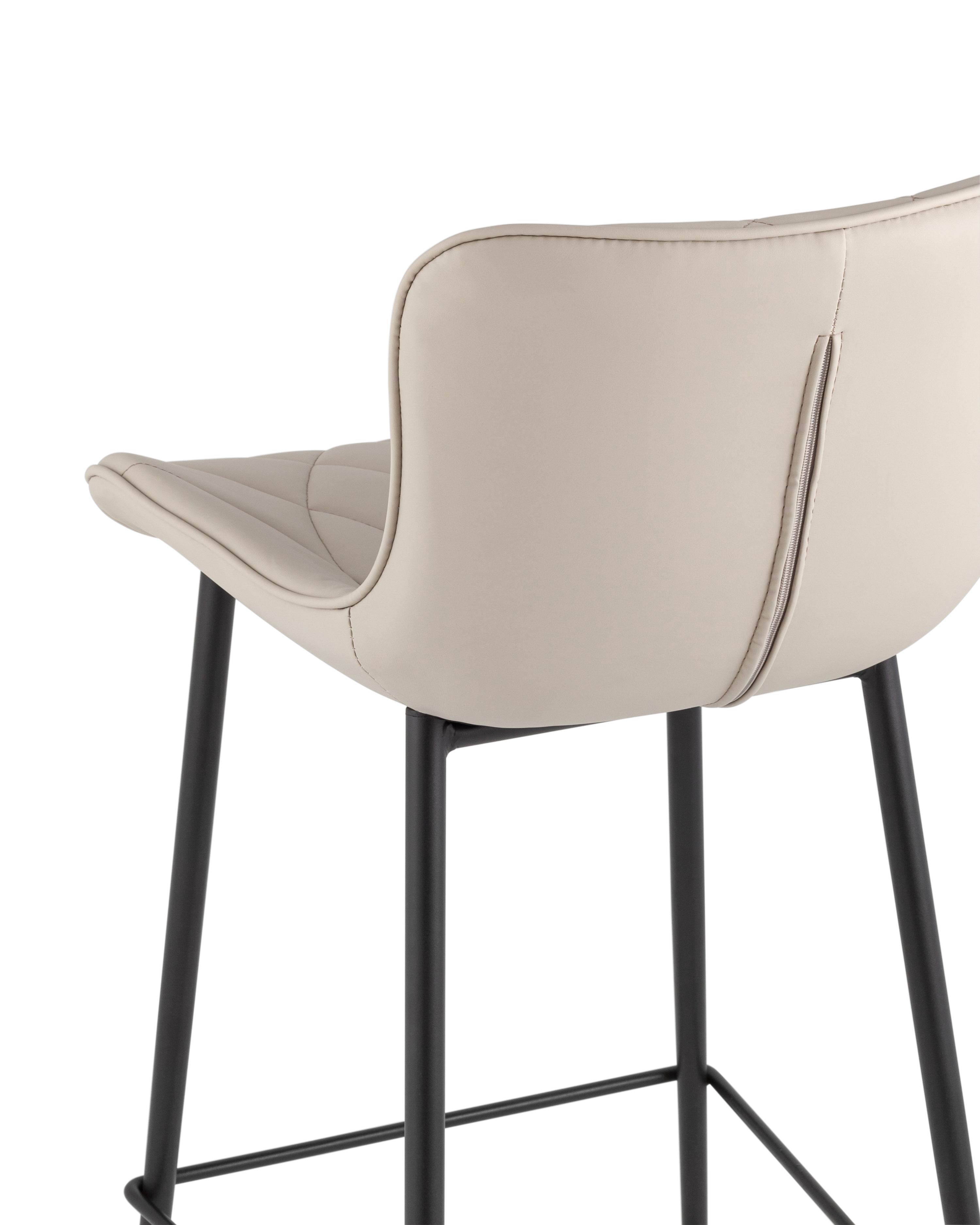 Стул барный Vault экокожа серый Stool Group