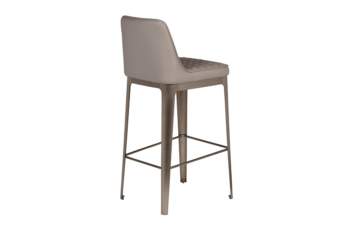 Стул барный экожа светло-серый Garda Decor 58DB-19303