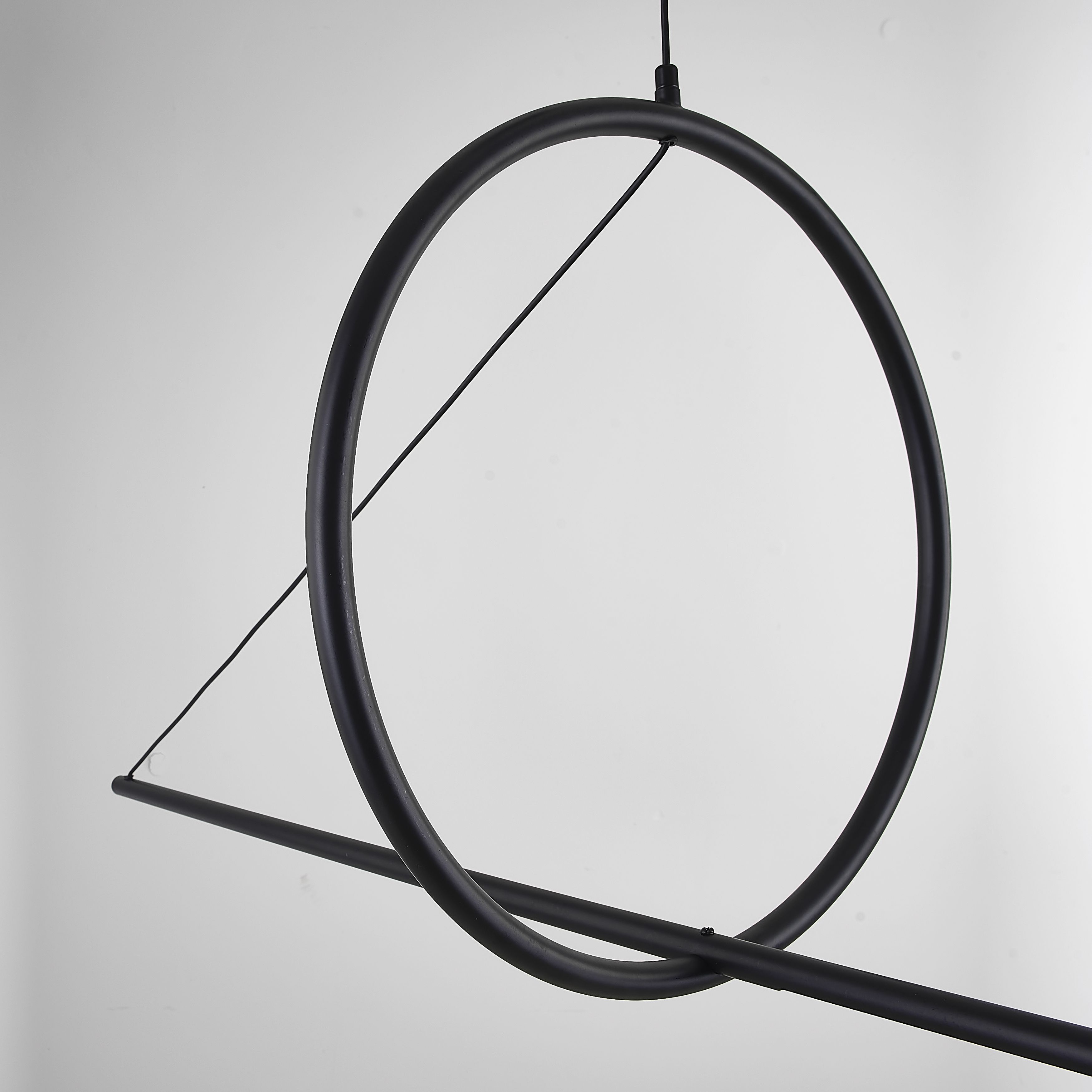 Подвесной светильник SUSPENSION CERCLE ET TRAIT – GRAPHITE SATINE L170 by ImperiumLoft