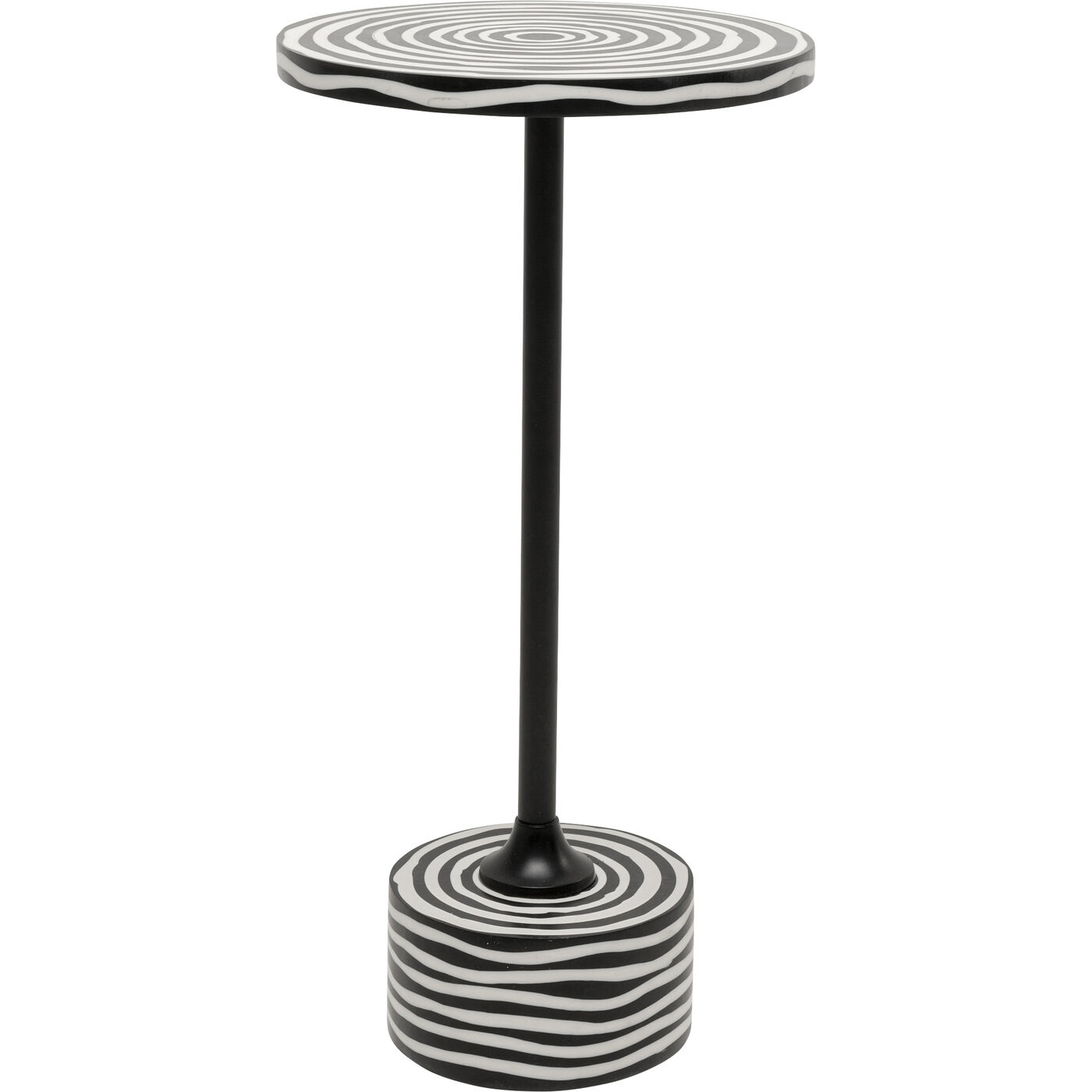 Стол приставной Domero Swirl Black Ø25cm KARE 71120