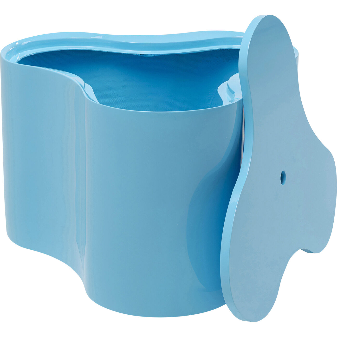 Стол приставной KARE x Karim Rashid Lotus Light Blue 35cm KARE 70881
