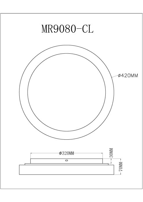 Накладной светильник MyFar MR9080-CL