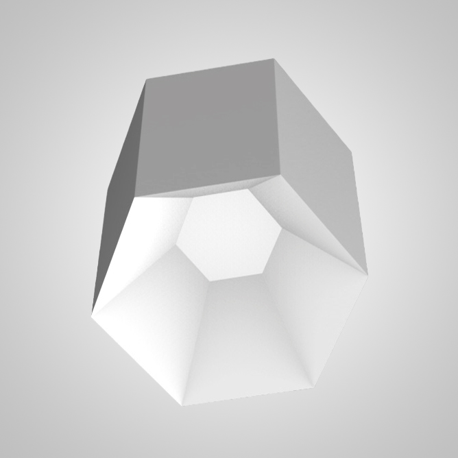 Потолочный светильник HEXAGON B H25 White by ImperiumLoft