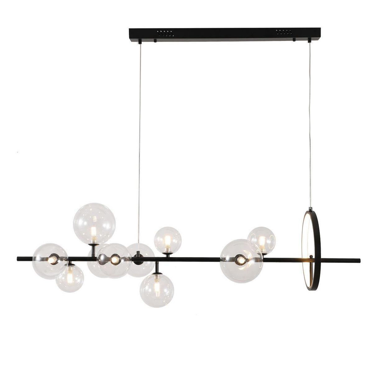 Люстра Delight Collection KG1233P-10 black/clear