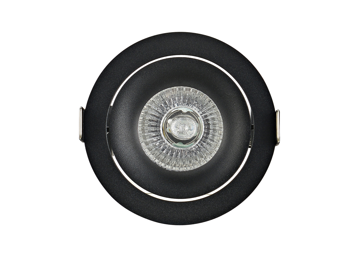 Встраиваемый поворотный светильник под сменную лампу Donolux DL18412/01TR Black