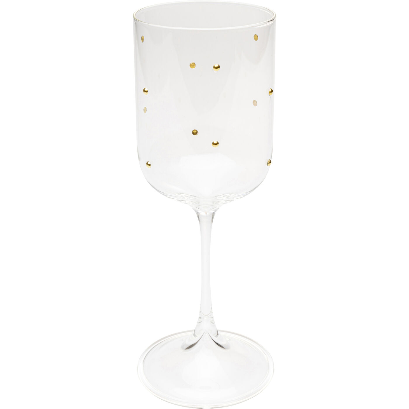 Бокал для белого вина Glam Dots Gold 22cm KARE 58028