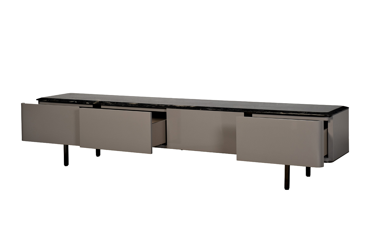 Тумба под телевизор с мраморной столешницей Garda Decor 58DB-20211