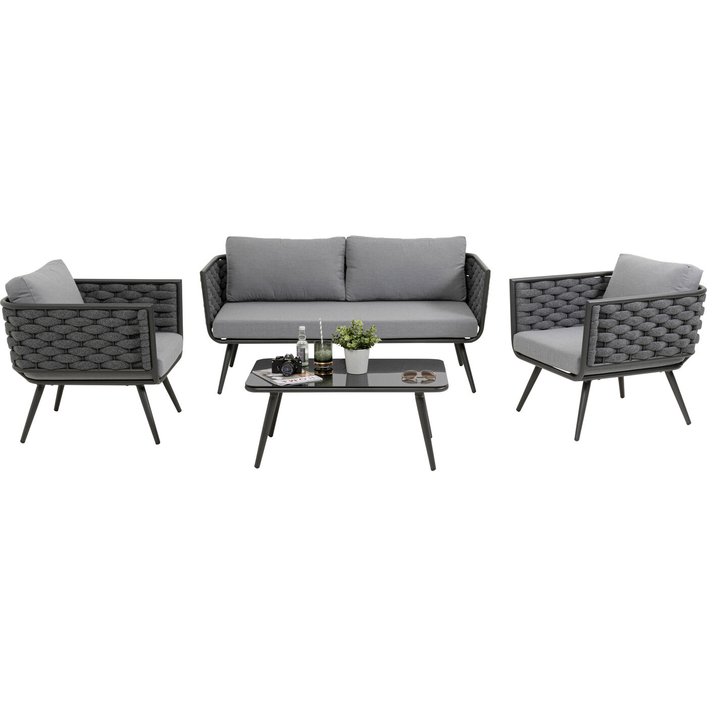 Диван Set Malta Anthracite (4/part) KARE 70555