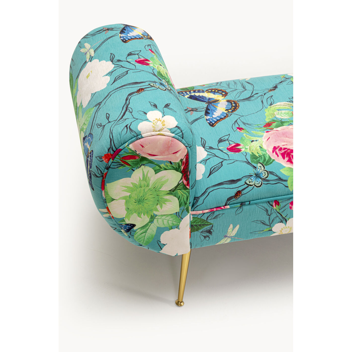 Скамья Trono Flower Fever Blue 140cm KARE 71150