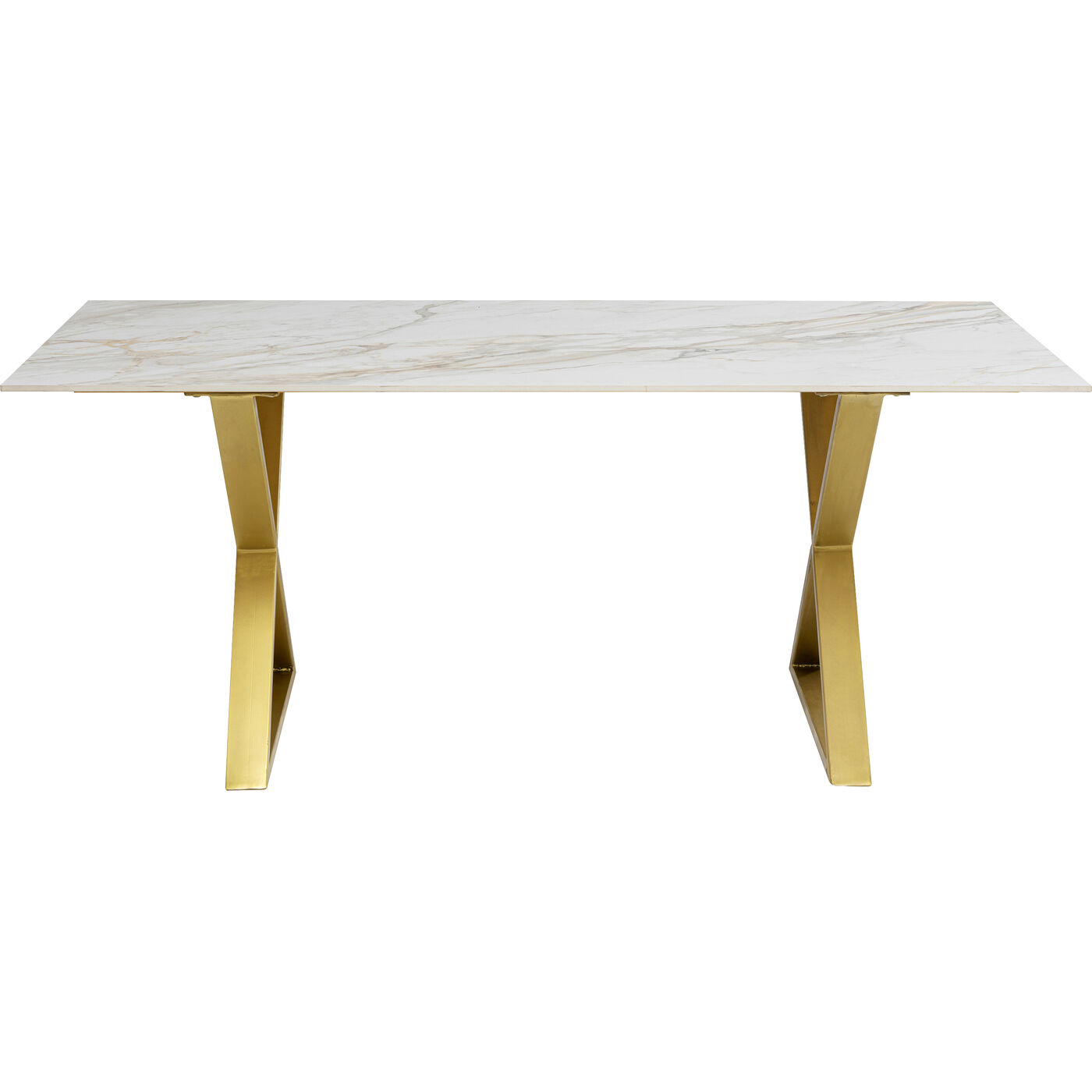 Стол обеденный Eternity Ceramic Cross Brass KARE 87334