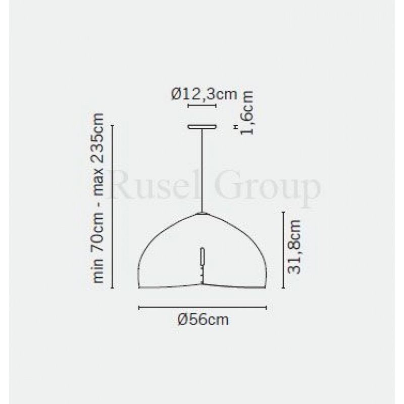 Подвесной светильник Fabbian Oru F25 A03 73