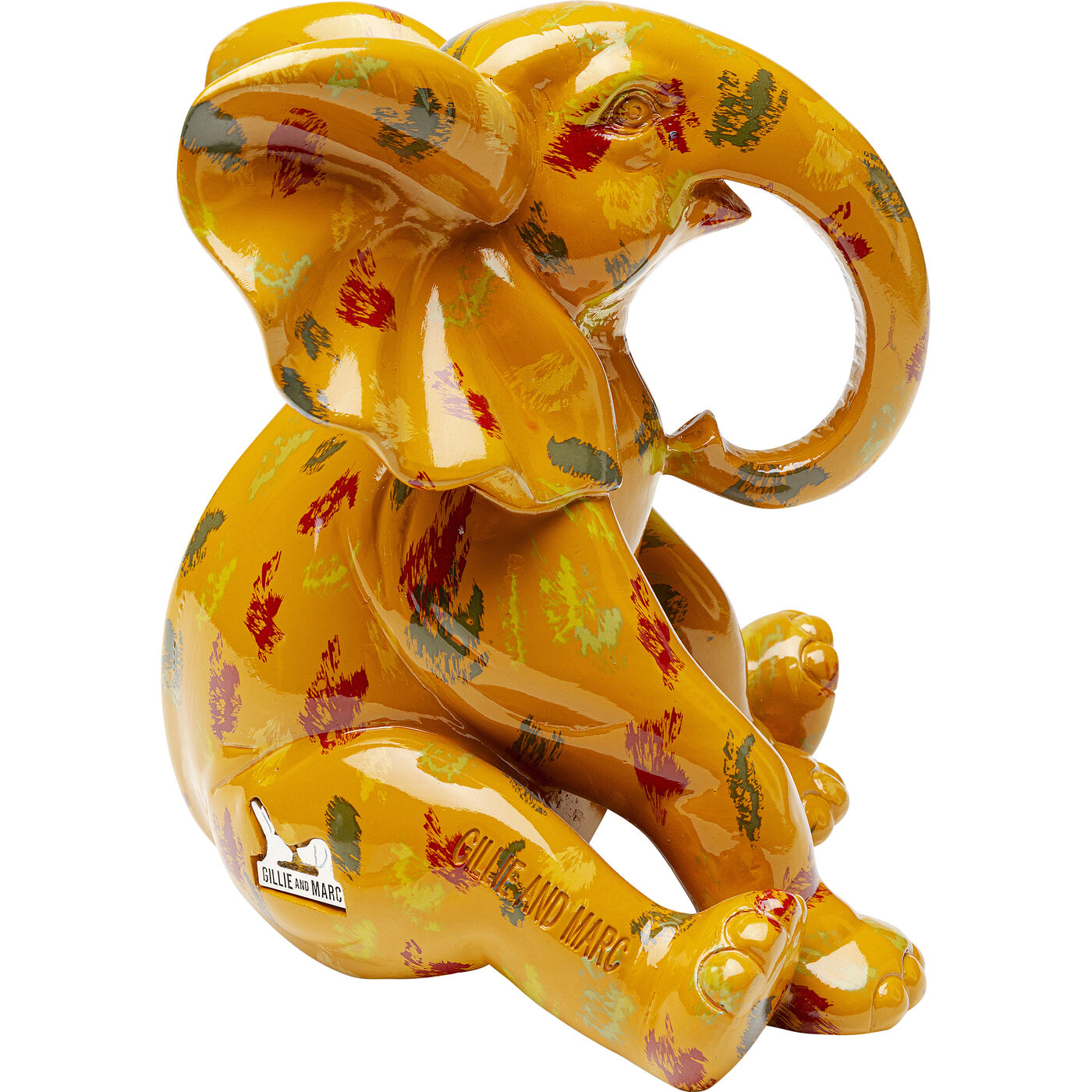 Фигура декоративная Elephant Dots Yellow 18 см KARE 56173