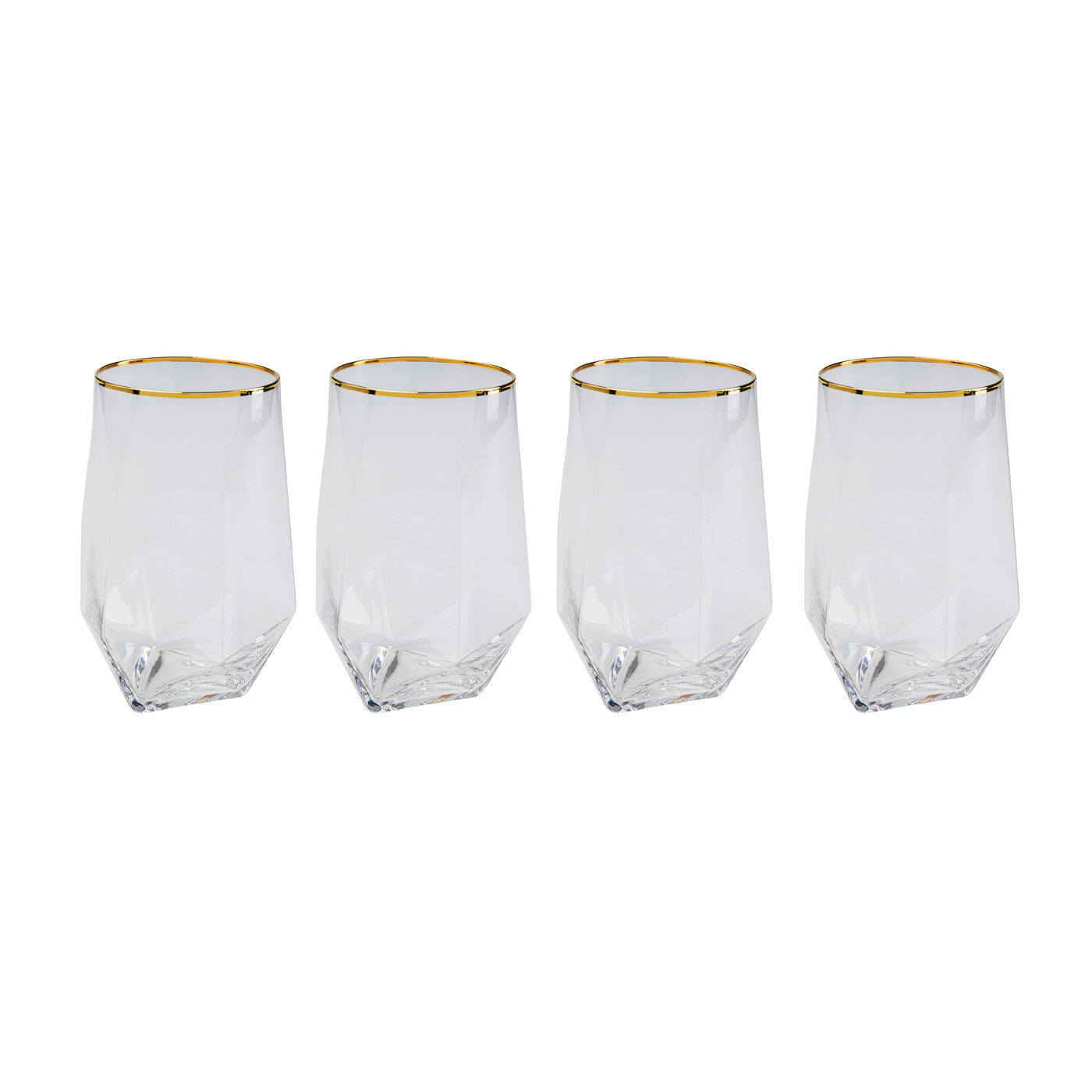 Стакан Diamond Gold Rim (4 шт) KARE 42214