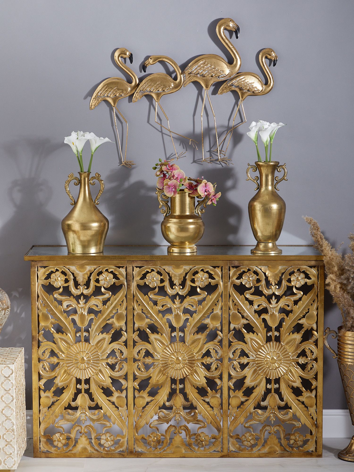 Консоль с зеркальной столешницей Эфиопия Glasar 57-416