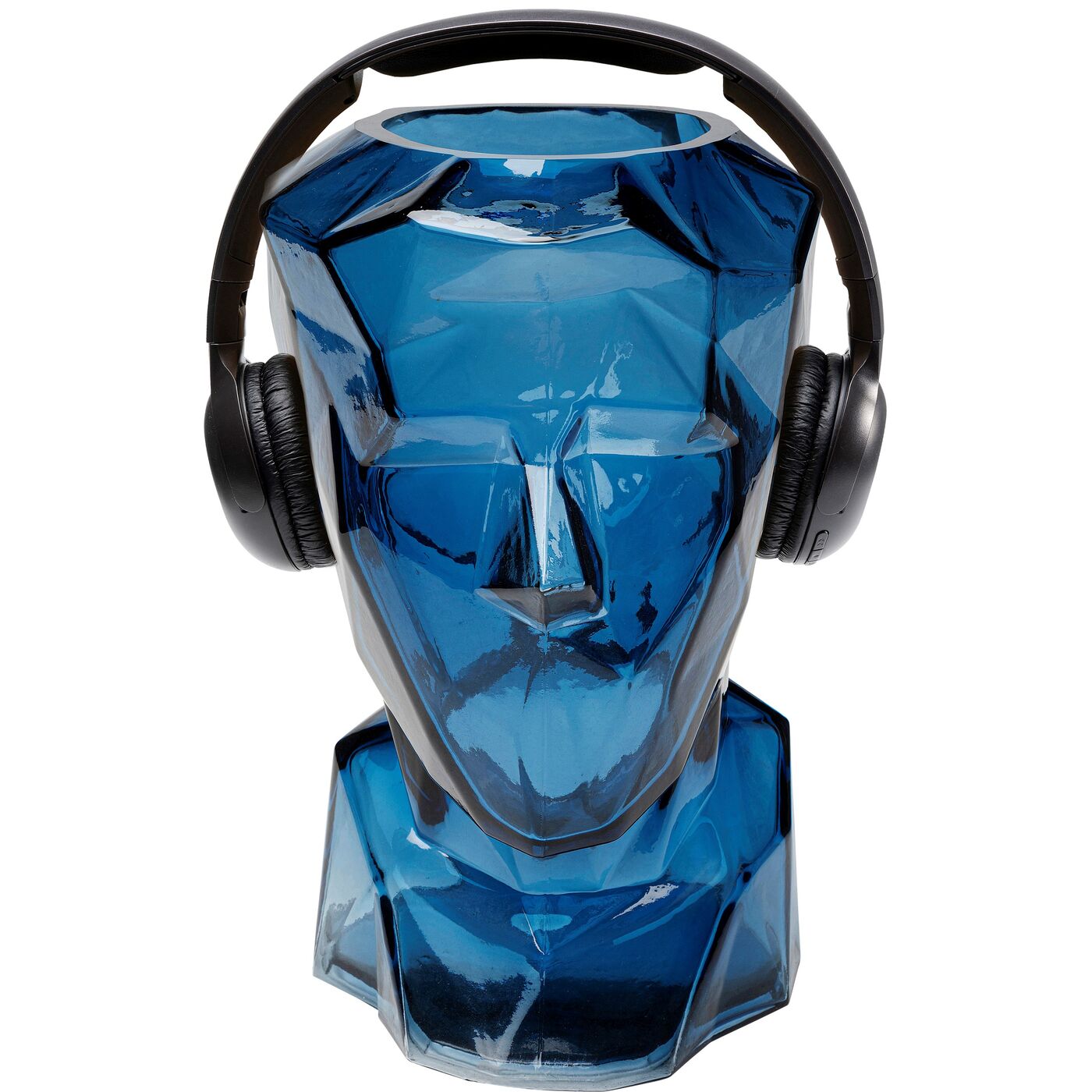 Ваза Prisma Face Blue 30 см KARE 56187