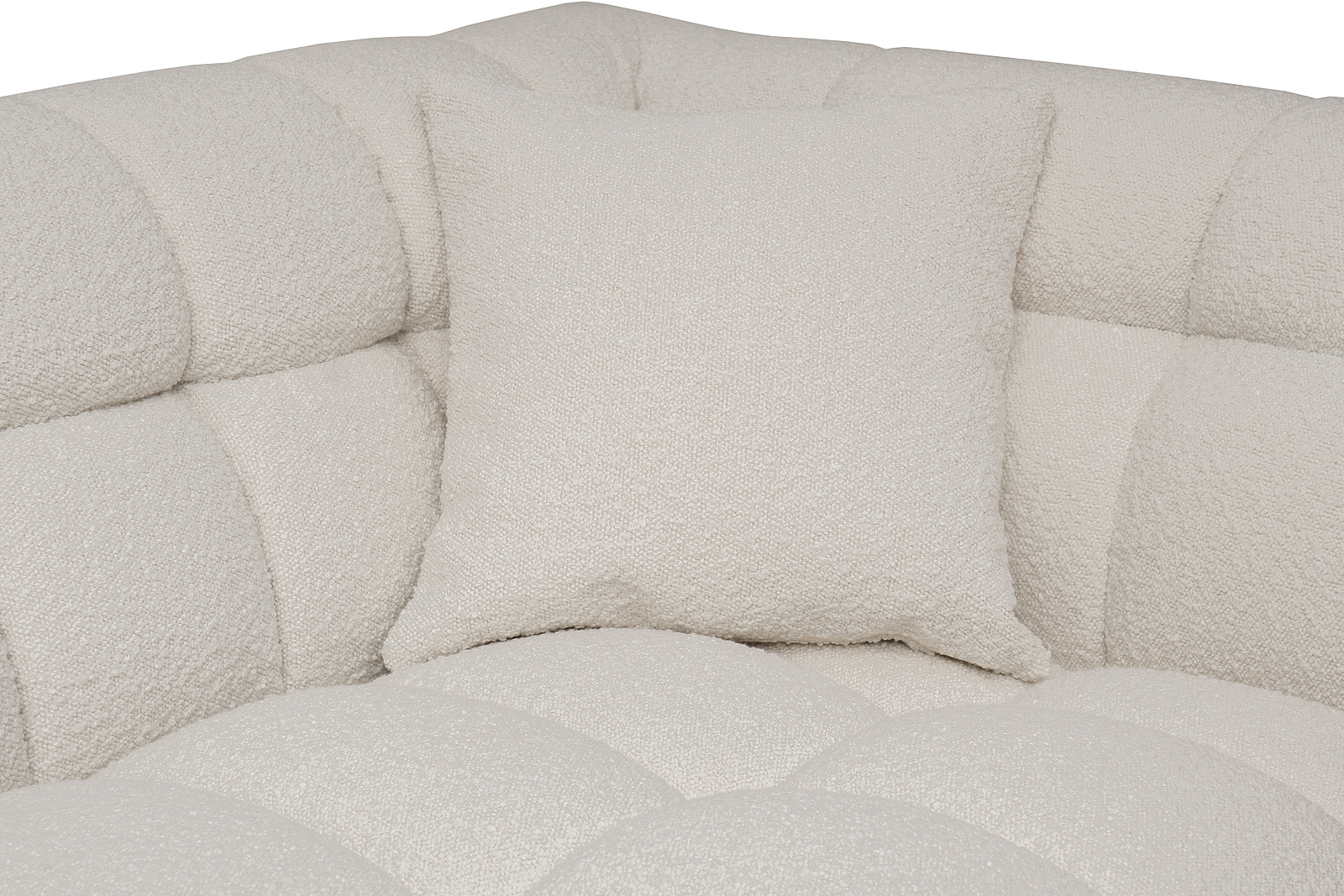 Диван двухместный GD/Prato букле экрю Orso ECRU 204*106**75 Garda Decor GD/Prato-D2-Orso Ecru