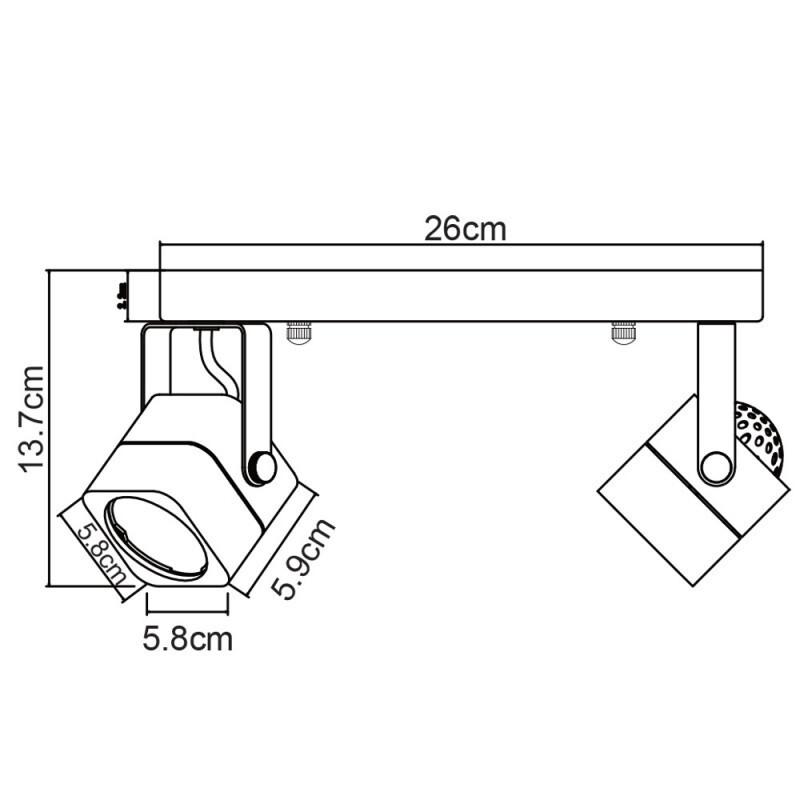 Спот Arte Lamp A1314PL-2WH