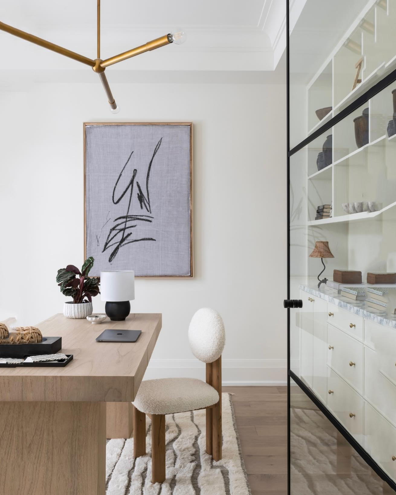 Золотая современная люстра Рамси Louvre Home LCH350325XNP