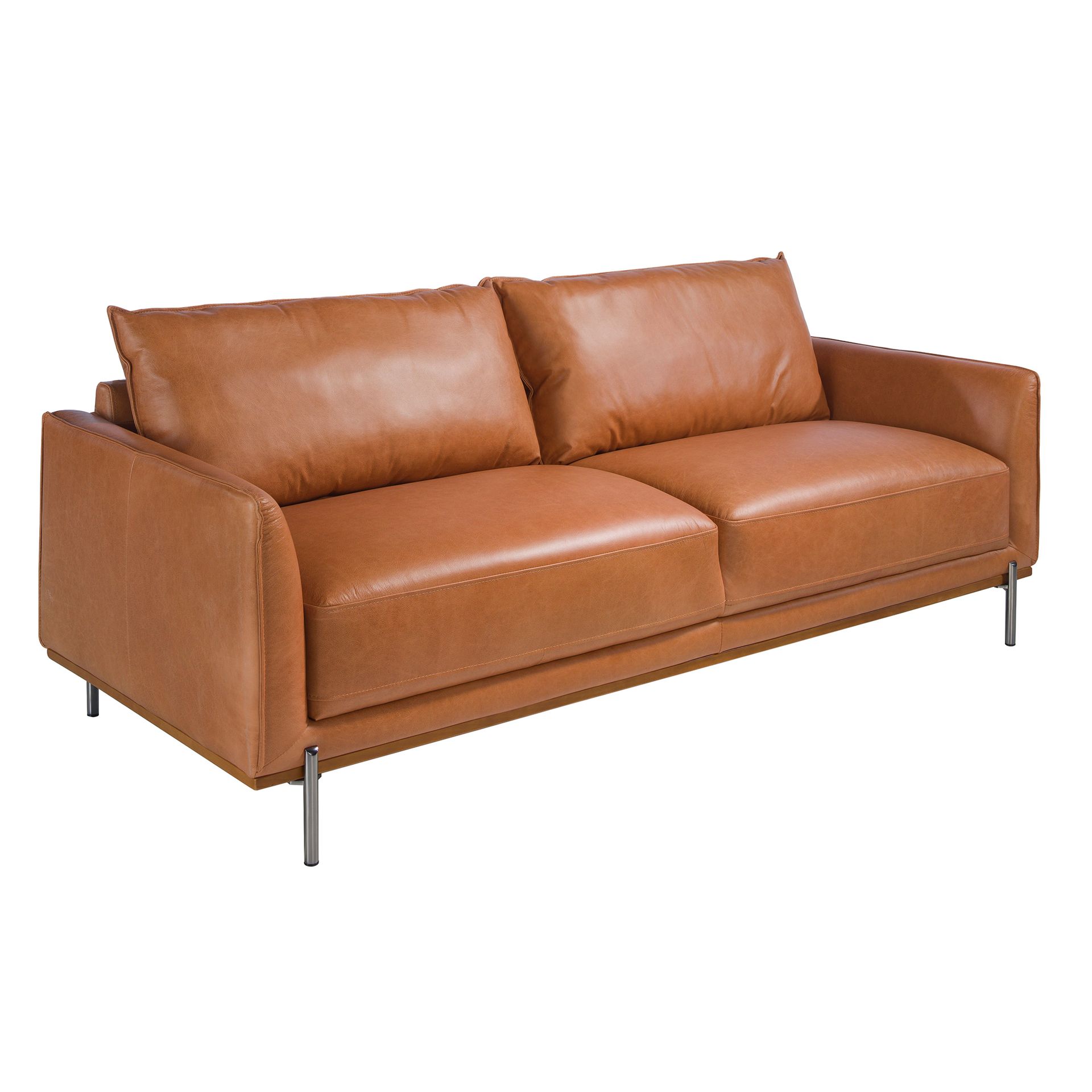 Диван 3-х местный 6130/5607-3P-M2851 кожаный с ножками из стали Angel Cerda