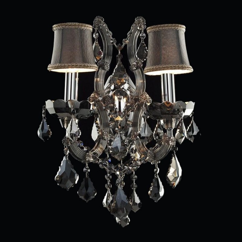 Настенный светильник Illuminati Meloni MB09053-2A chrome/pink