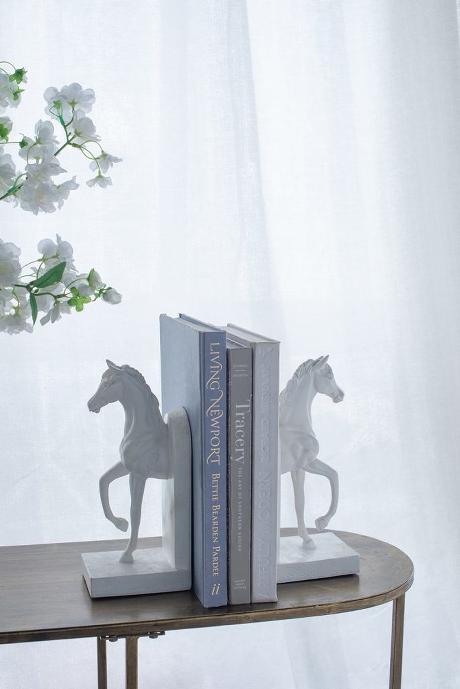 Держатель для книг Лошадь, Glasar 73642-WHIT