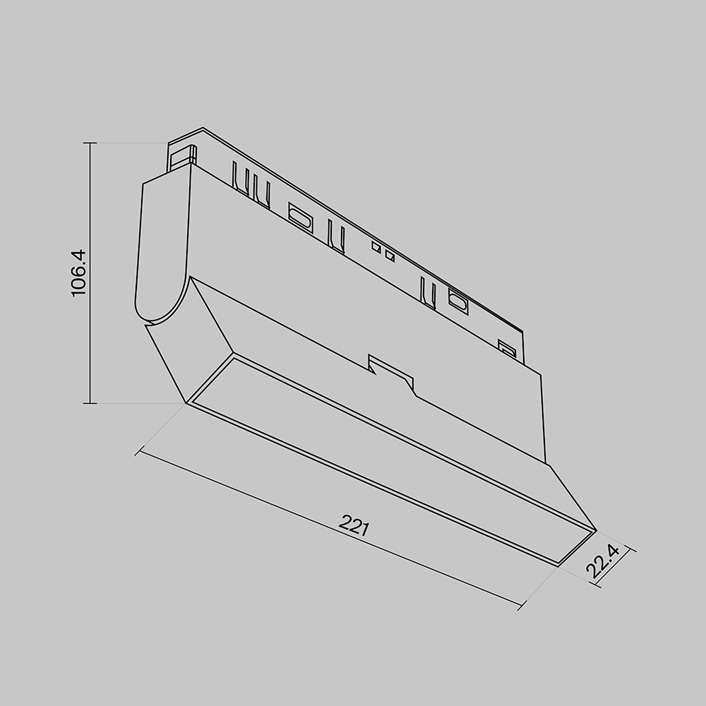 Трековый светильник Technical TR036-2-12W3K-W