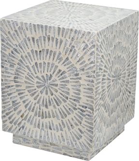 Столик акцентный с отделкой из раковин устриц Glasar 49923