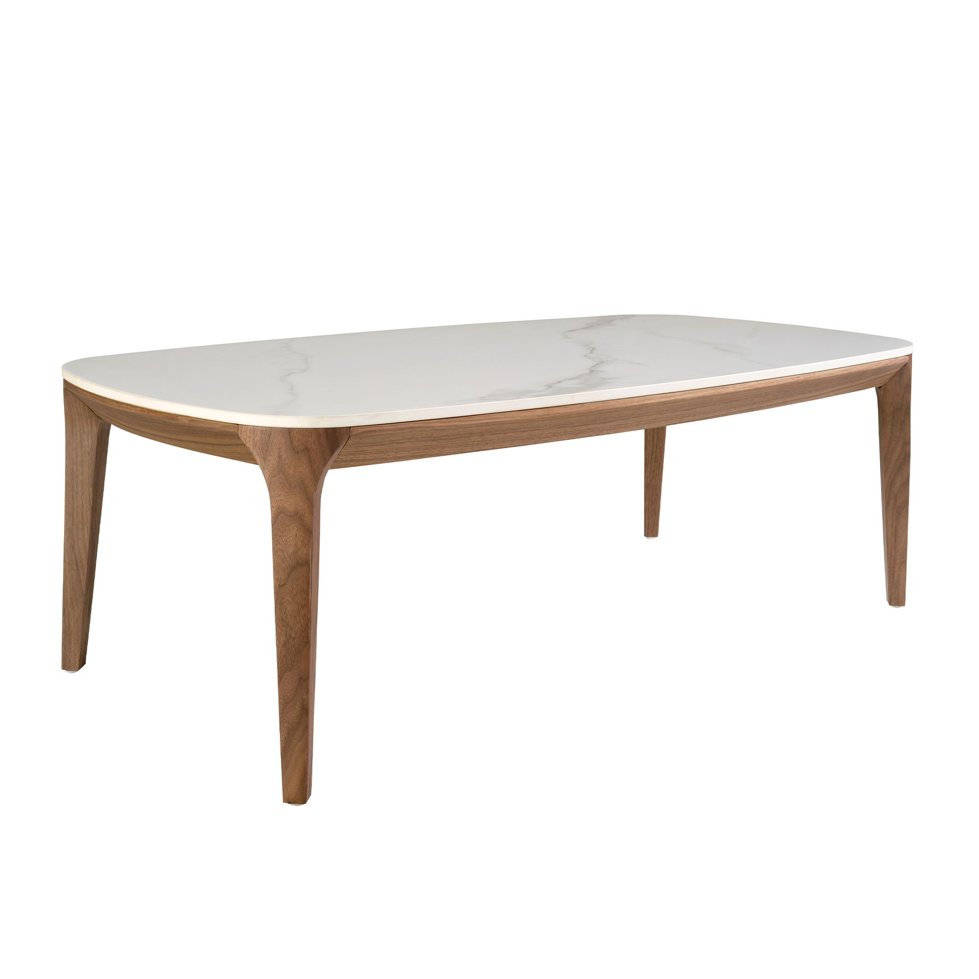 Овальный столик 2132/CT933 из керамики и ореха Angel Cerda