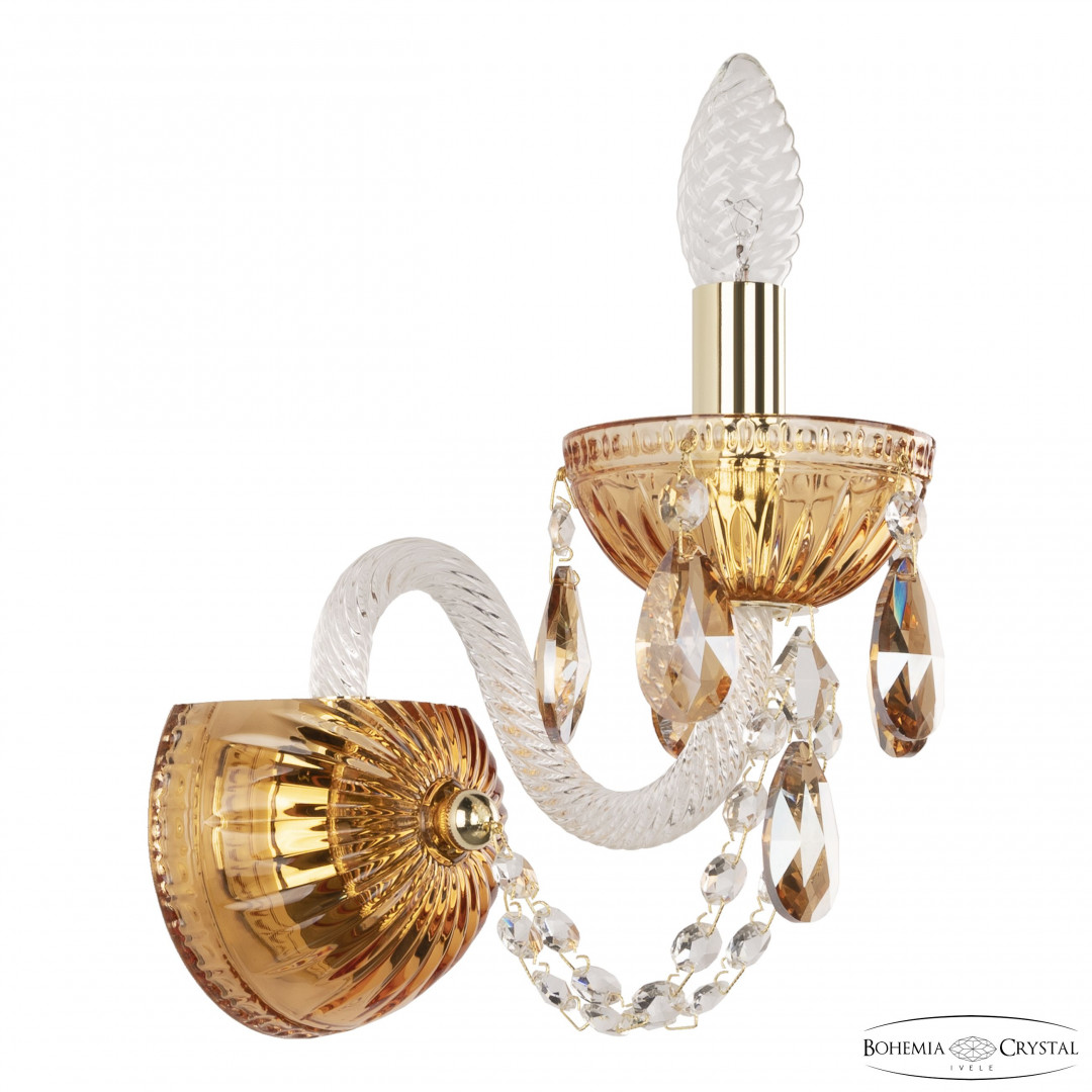 Бра 5402B/1/141 G Amber/M-1G K721 Bohemia Ivele Crystal