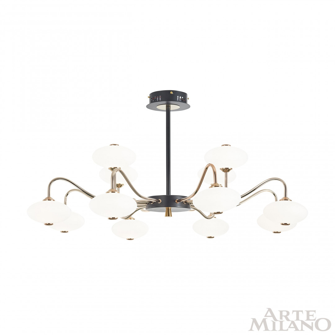 Люстра светодиодная 273908/12 BK/GD Arte Milano