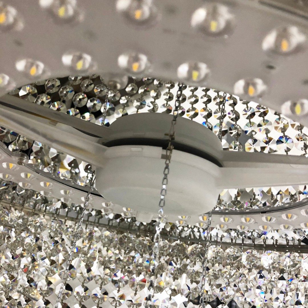 Люстра светодиодная хрустальная 19321/55IV/LED-DIM Ni Bohemia Ivele Crystal