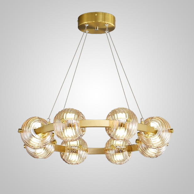 Кольцевая люстра SEMUND D60 Brass by ImperiumLoft