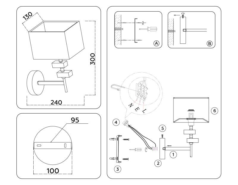 Бра Ambrella Light LH71325