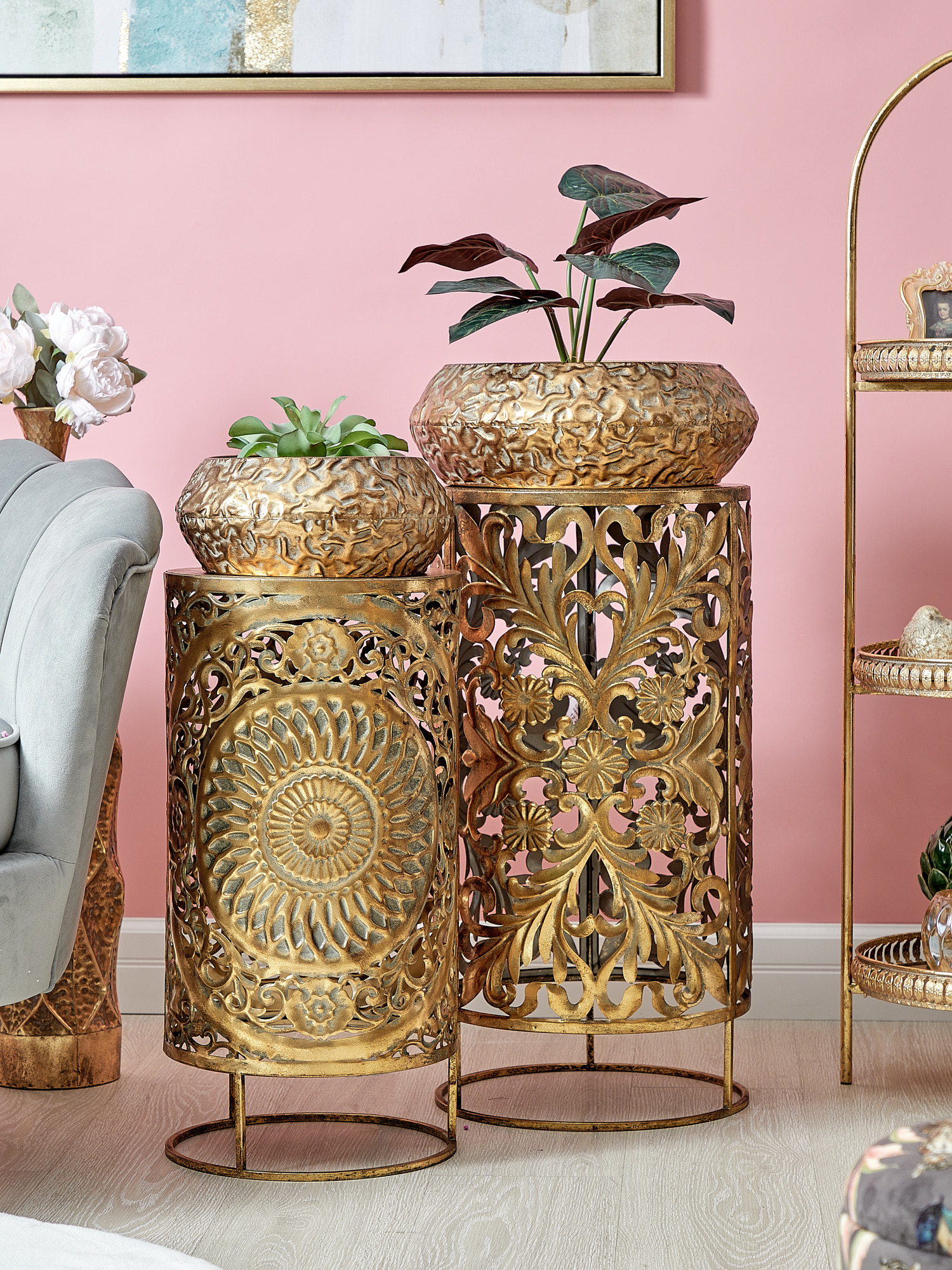 Столики интерьерные Эфиопия, набор Glasar 57-218