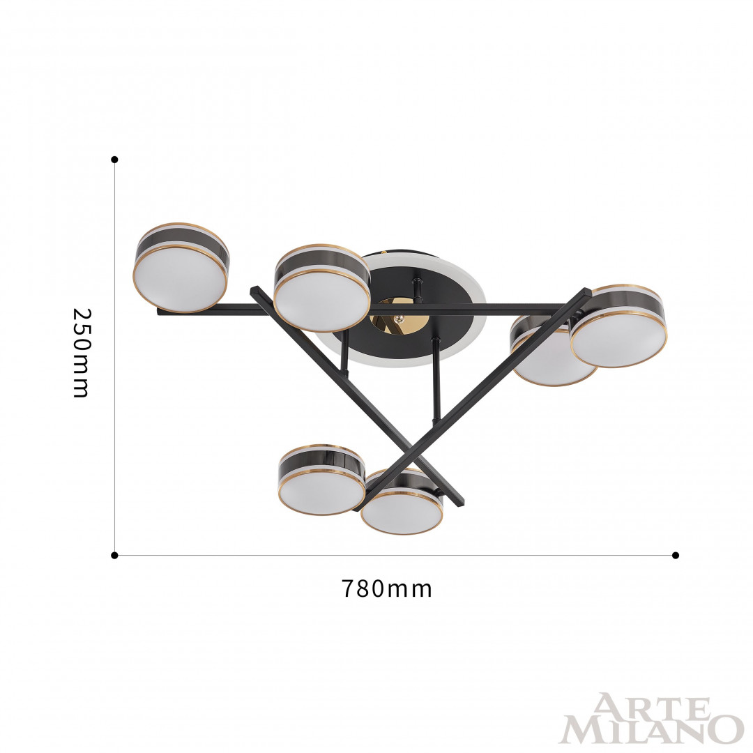 Светильник светодиодный 278599/6 BK Arte Milano