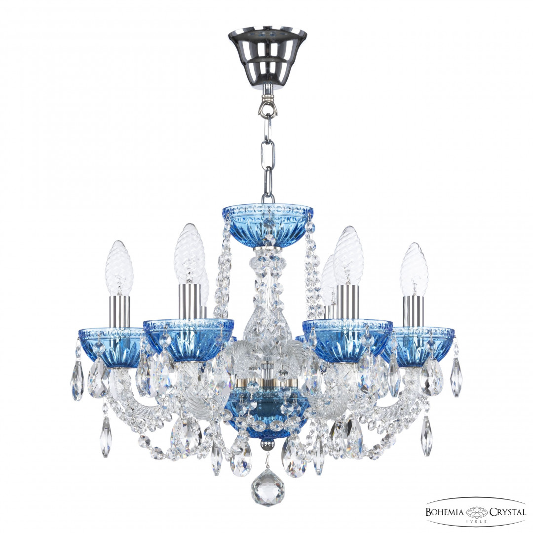 Люстра 5402/6/141 Ni Aquamarine/M-1G Bohemia Ivele Crystal