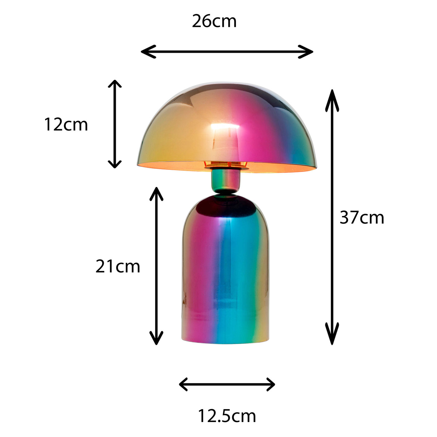 Светильник настольный Rainbow 37cm KARE 57898