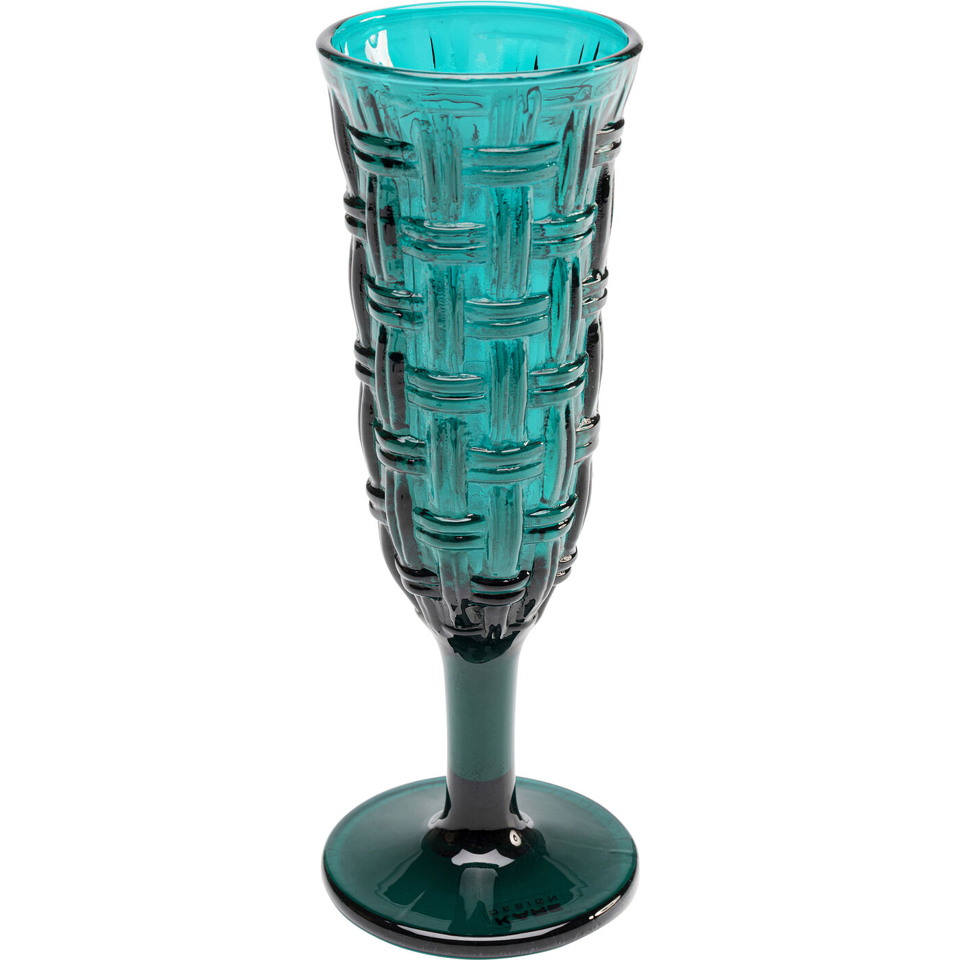 Бокал для шампанского Tissue Bluegreen 18cm KARE 56815