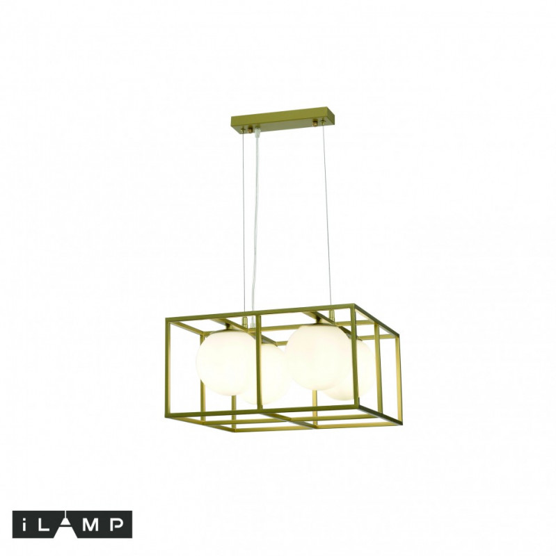 Подвесная люстра iLamp P2484-4 GD
