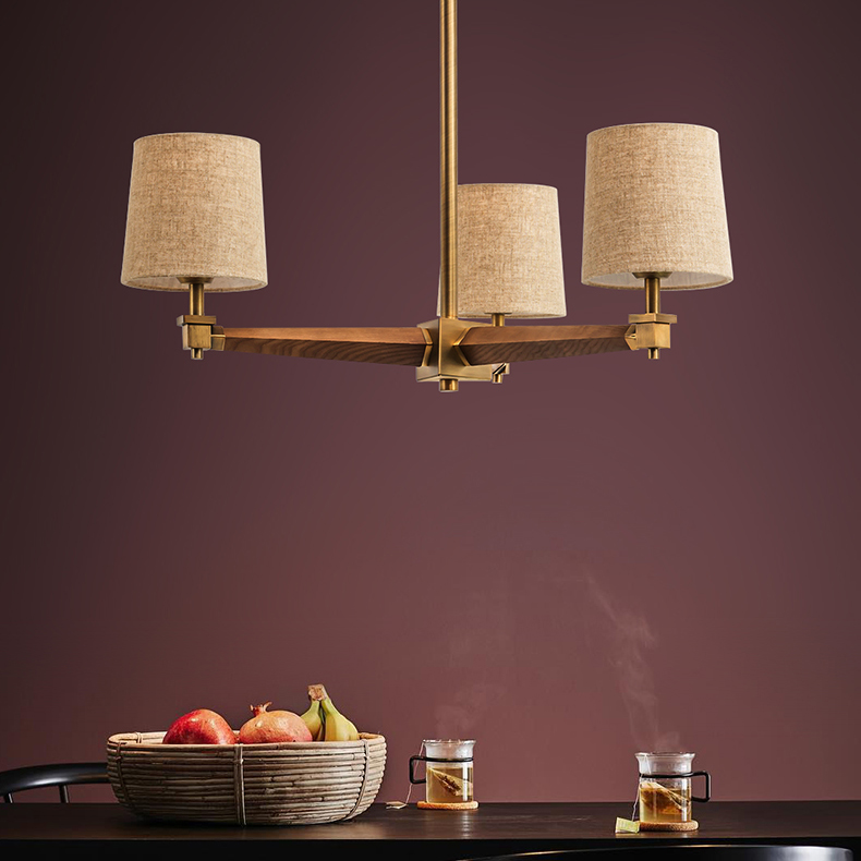 Люстра Jorgenson D85 White/Light wood by ImperiumLoft