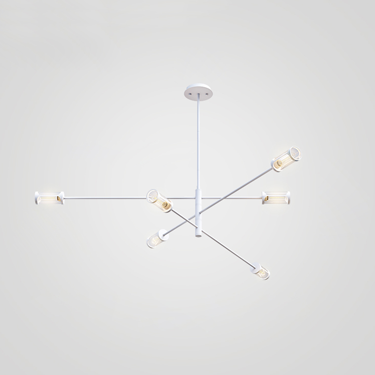 Дизайнерская люстра SKELBY H24 White/Amber by ImperiumLoft